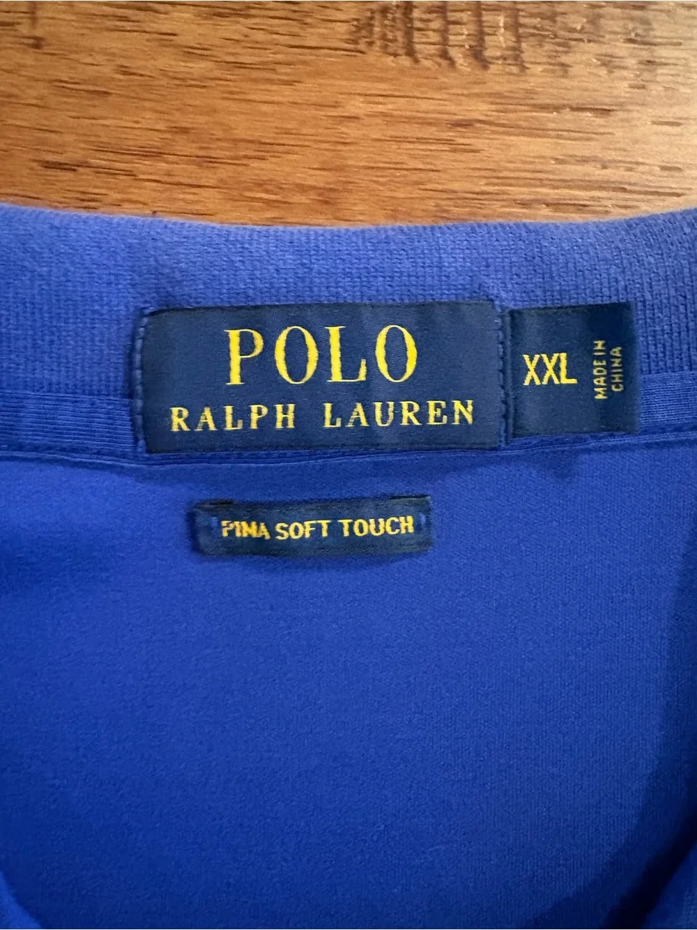 Polo Ralph Lauren Pima Soft Touch Polo Shirt Blue XXL 100% Cotton